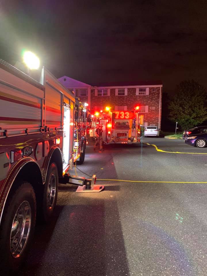 Taskforce responds to fire in apartment complex