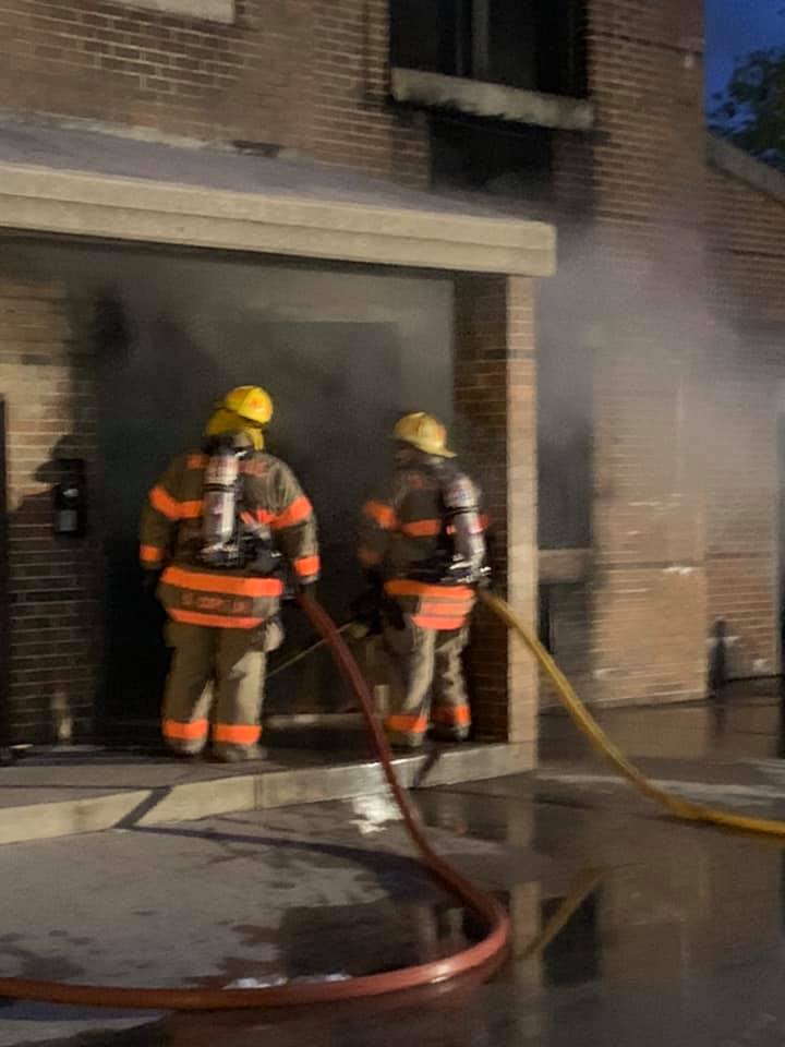Members go to the fire academy for live fire training