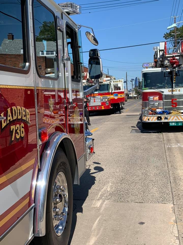 Ladder and Chief respond to Gloucester City for working dwelling fire