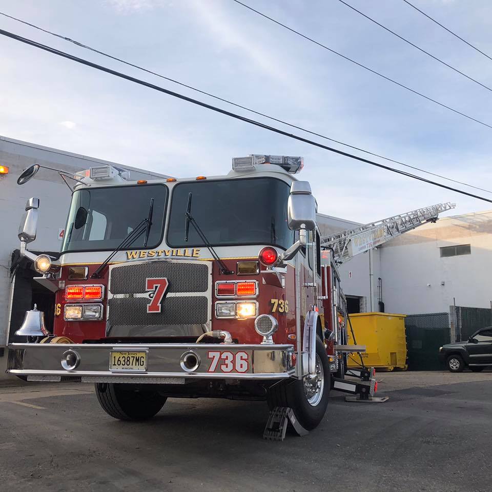 Ladder responds to building fire in Gloucester City